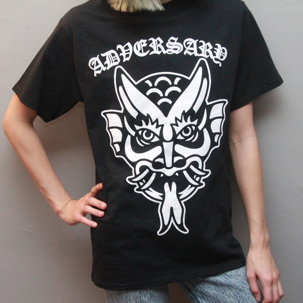 Adversary traditional art t shirt devil